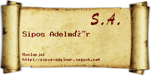 Sipos Adelmár névjegykártya