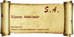 Sipos Adelmár névjegykártya